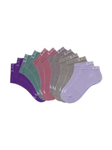 LASCANA ACTIVE Sneakersocken in altrosa, petrol, lila, flieder, stone, graumeliert
