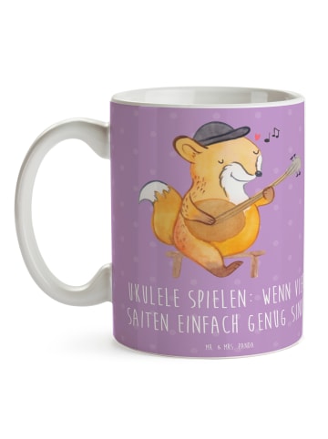 Mr. & Mrs. Panda Teetasse Ukulele Freude mit Spruch in Lavendeltraum