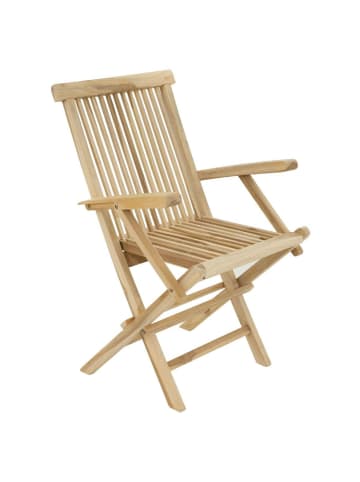 VCM  2er Gartenstuhl Hochlehner Klappstuhl Holz Teak in Braun