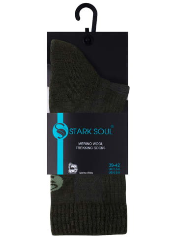 Stark Soul® Merino Outdoor Trekking Socken in grün