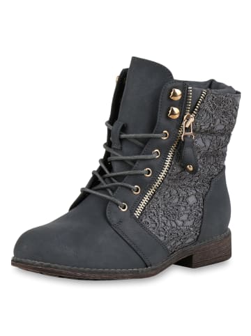 VAN HILL Schnürstiefeletten Amanda in Grau