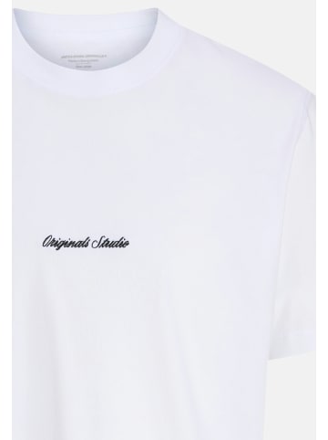 Jack & Jones T-Shirt Norrebro in Beige / weiß / grau