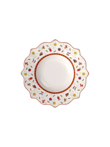 Villeroy & Boch Suppenteller weiß Toy's Delight in rot|weiß