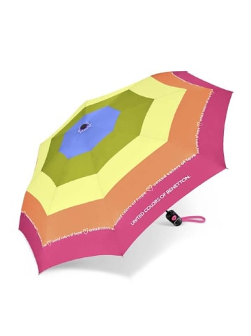 happy rain Benetton Mini AC Auf-Automatik Taschenschirm in Rand lila