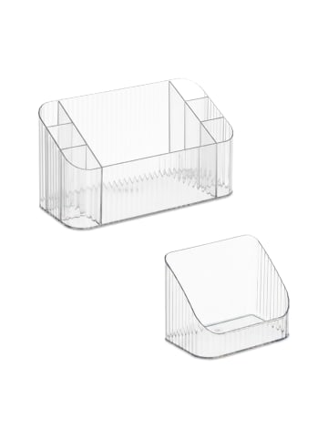 relaxdays 2 x Kosmetik Organizer in Transparent