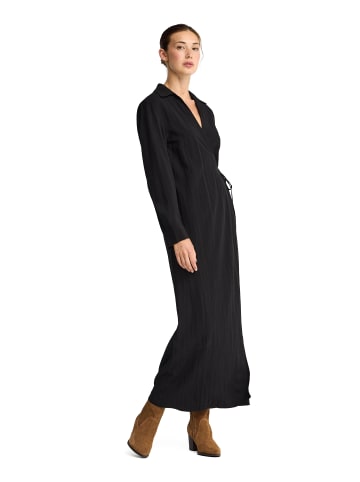 Polo Club Kleider WOMAN ARETHA DRESS LONG SLEEVE RELAXED FIT in Schwarz