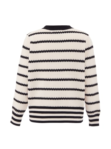 faina Women Cardigan in Wollweiss Schwarz