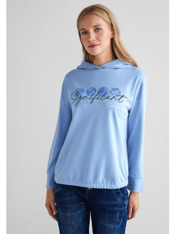 Street One Sweatshirt in bay blue
