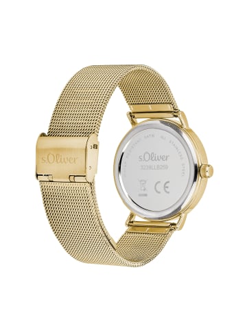 s.Oliver Armbanduhr Classic Time in gold