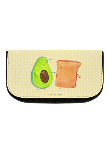 Mr. & Mrs. Panda Kosmetiktasche Avocado Toast ohne Spruch in Gelb Pastell