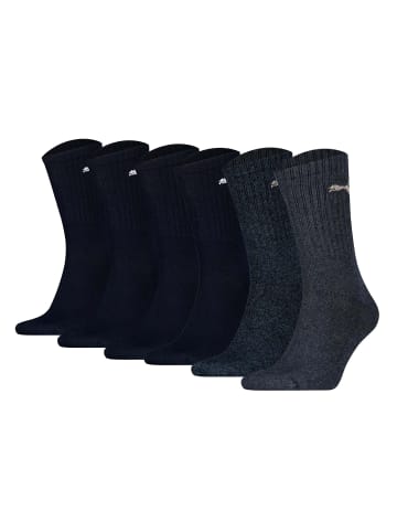 Puma Socken 6er Pack in Blau-Mix