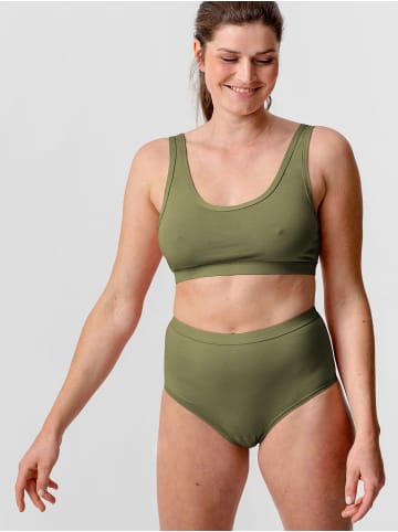 Erlich Textil  Baumwoll Basics High Waist Slip Bonnie in olive