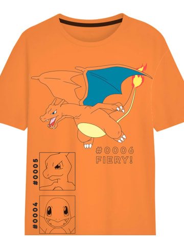 Pokémon 2er-Set: T-Shirt Pokémon in Orange-Dunkelblau