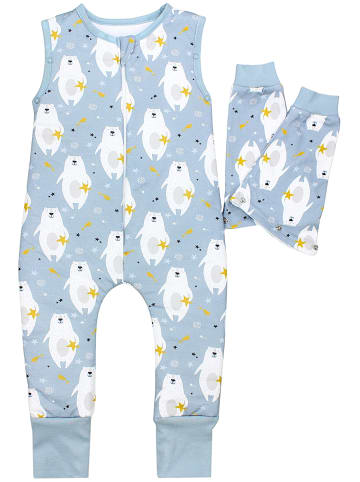 TupTam Babyschlafsäcke mit Beinen und Ärmel in grau Modell 1