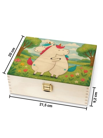 Mr. & Mrs. Panda Teeaufbewahrung Einhörner Umarmen Design ohne S... in Weiß