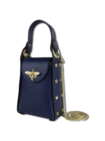 Toscanto Leder Umhängetasche Toscanto Tasche blau ca. 13cm