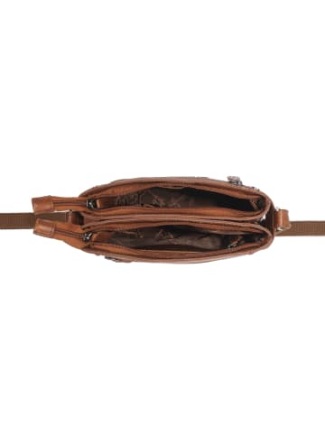 The Chesterfield Brand C48.1165 Laos Schultertasche / Tote Bag Antique Buff Crumbled Leder in cognac