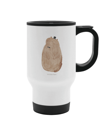 Mr. & Mrs. Panda auto becher Murmeltier ohne Spruch in Weiß