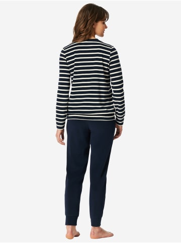 Schiesser Pyjama Casual Essentials in nachtblau