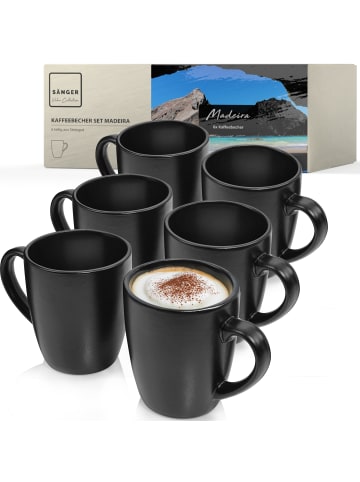 Sänger Kaffeebecher Set Madeira - 6 teilig aus Steingut