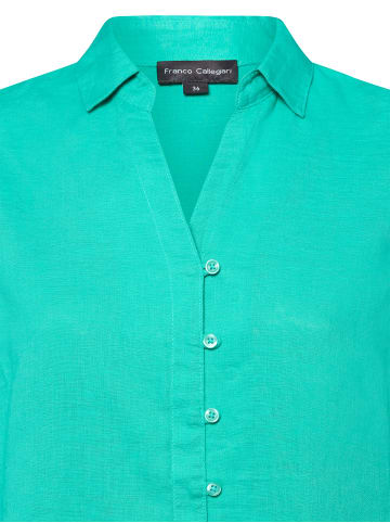 Franco Callegari Bluse Winnie in aqua - 0008