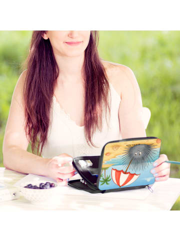 Mr. & Mrs. Panda Federmäppchen Seeigel Design ohne Spruch in Weiß