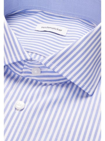 Seidensticker Business Hemd Slim in Mittelblau