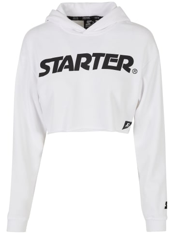 STARTER STARTER Damen Ladies Starter Cropped Hoody in white