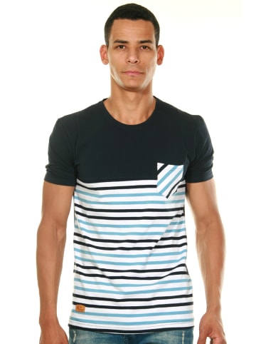 FIOCEO T-Shirt in blau/schwarz