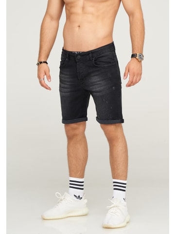 behype Jeans-Shorts MALAY in Black