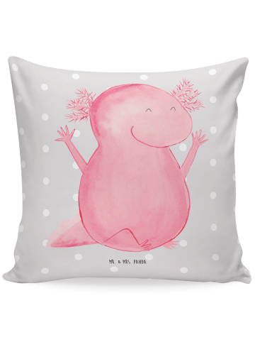 Mr. & Mrs. Panda Sofakissen Axolotl Hurra ohne Spruch in Grau Pastell