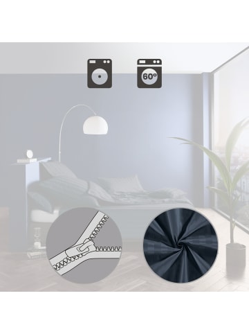 Erwin Müller Mako-Damast Kissenbezug Fürth in anthrazit