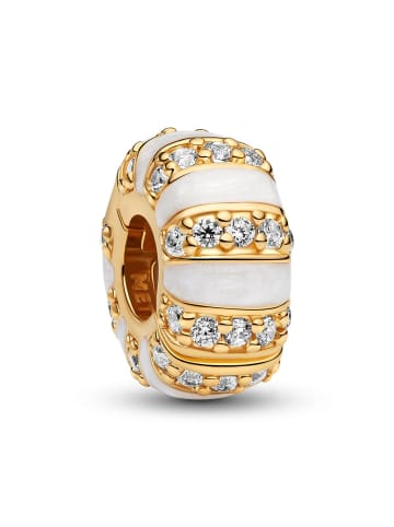Pandora Clip-Charm Steine und Emaille Goldfarben