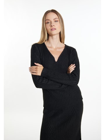 DreiMaster Klassik Damen Strickpullover in Schwarz
