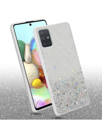 cadorabo Hülle für Samsung Galaxy A71 5G Glitter in Transparent mit Glitter