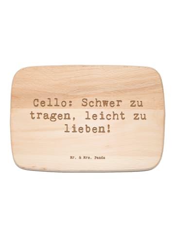 Mr. & Mrs. Panda Schneidebrett Spruch Zeichenllo Liebe mit Spruch in Transparent