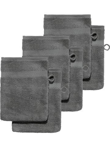 Erwin Müller Frottier Waschhandschuh 6er-Pack Sindelfingen in anthrazit