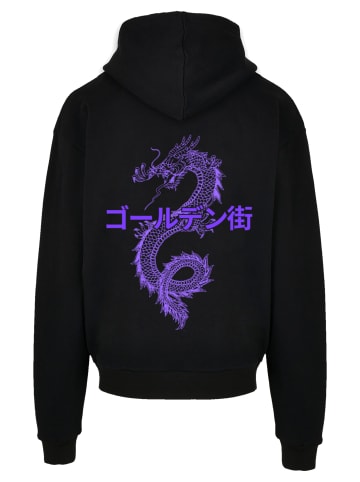 F4NT4STIC Ultra Heavy Hoodie Drache Japan - Golden Gai in schwarz