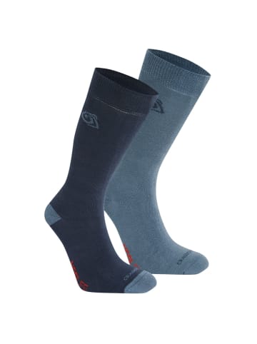 Craghoppers Trekkingsocken / Wandersocken NosiLife TwinPck in Blau