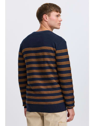 INDICODE Strickpullover IDPanloop 35840MM modischer Strickpullover in dunkelblau