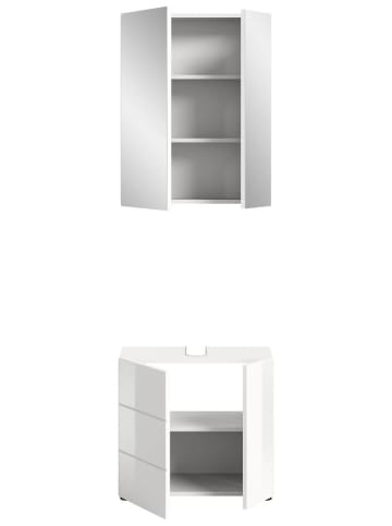 ebuy24 Badmöbelset Vira (2-teilig) Weiß 60 x 34 cm