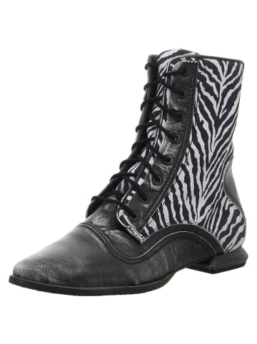 SIMEN Schnürstiefeletten in grau/schwarz