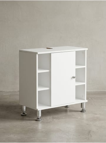 KADIMA DESIGN Waschbeckenunterschrank 60 x 64 x 32 cm Badschrank mit Tür, Holz