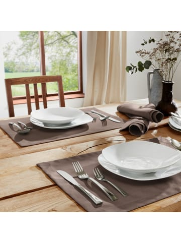 Erwin Müller Tischset 2er-Pack Madrid in taupe