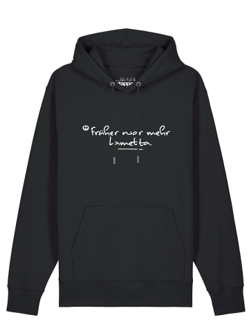 wat? Apparel Sweatshirt Früher war mehr Lametta in Schwarz