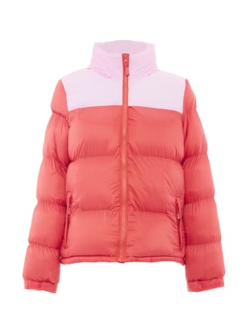 hoona Damen Wattierte Steppjacke in Sommerrot Süßes Pink