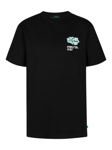 Petrol Industries T-Shirt mit grafischem Rückenprint Aguila in Schwarz