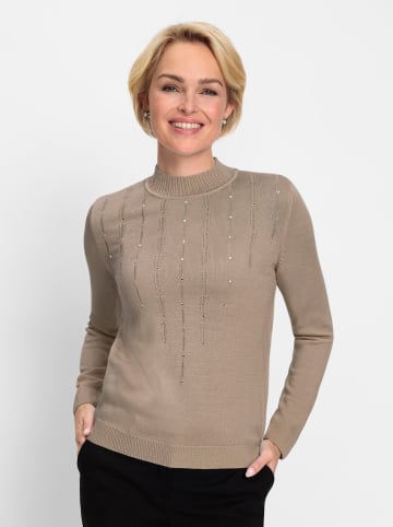 WITT WEIDEN Stehkragenpullover in sesam