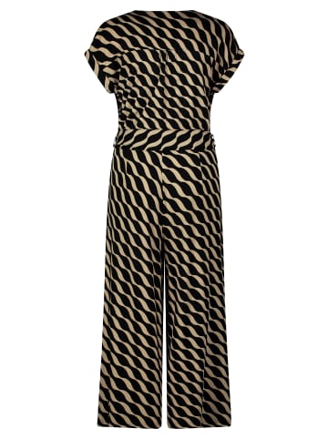 Betty Barclay Jumpsuit mit Eingrifftaschen in Black/Khaki