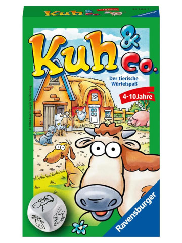Ravensburger Kuh & Co. | Würfelspiel mit Karten für 2 - 6 Spieler. Spieldauer: 10-15 Minuten